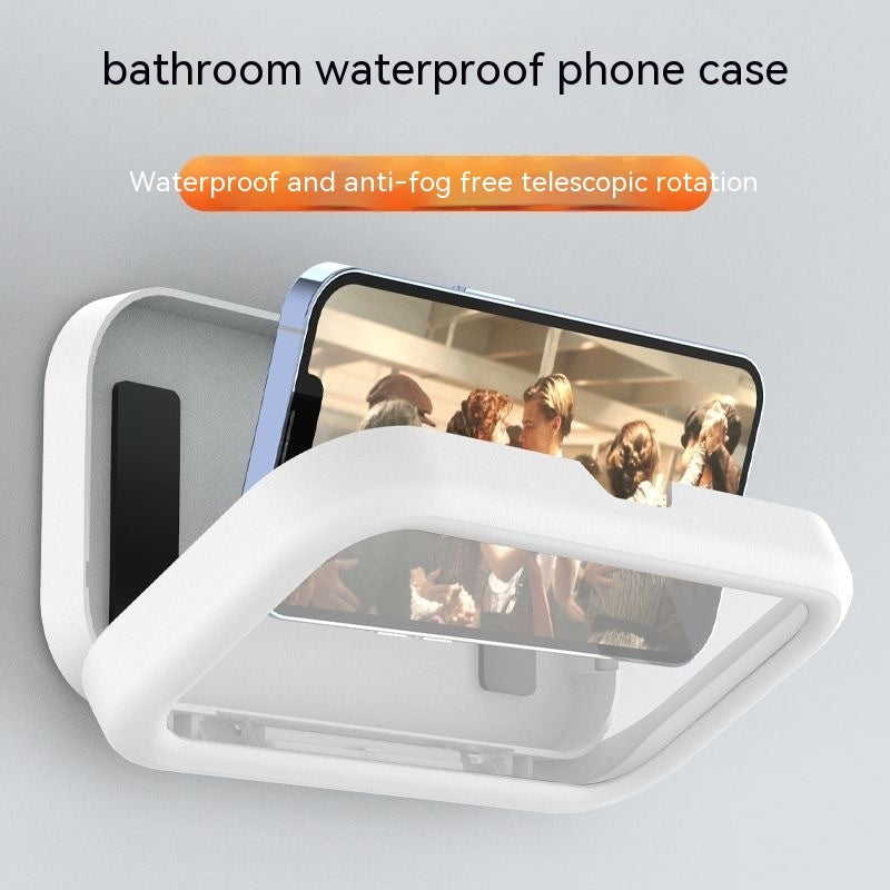 Waterproof Rotatable Bathroom Mobile Phone Box