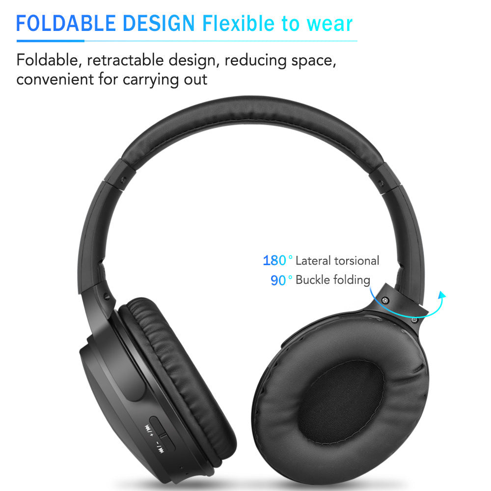 Wireless Noise Cancelling Folding Headset